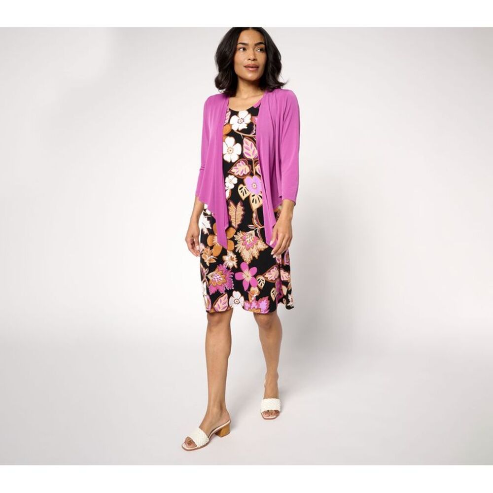 Wacoal Women's Plus Sz Dress 4X Passport Liquid Knit & Multi-colored A692196